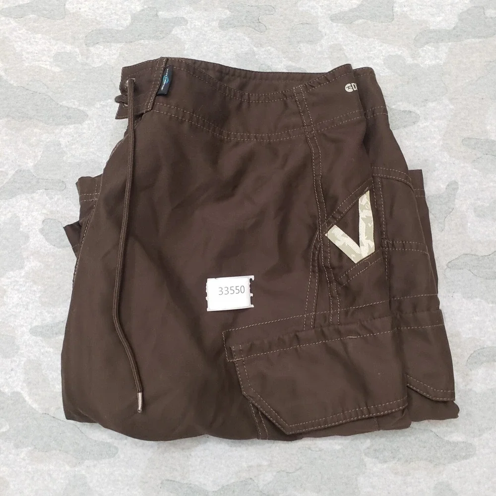 Rossignol‎ Cargo Board Shorts Men's 2XL Brown Lightweight Drawstring Pockets